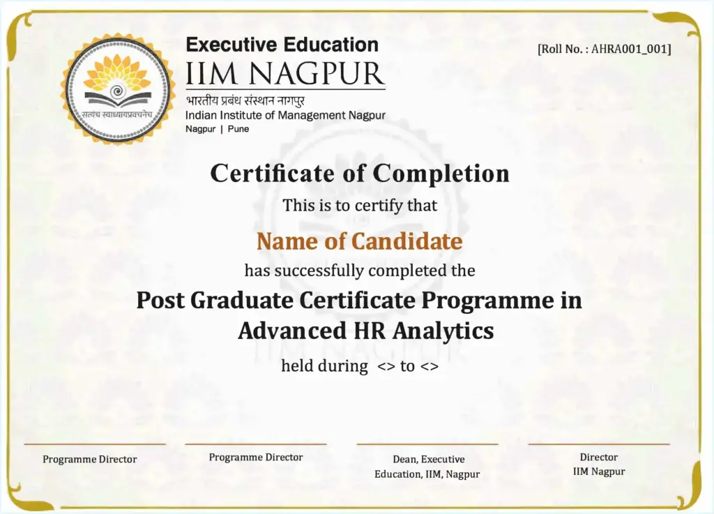 IIM nagpur hr analytics