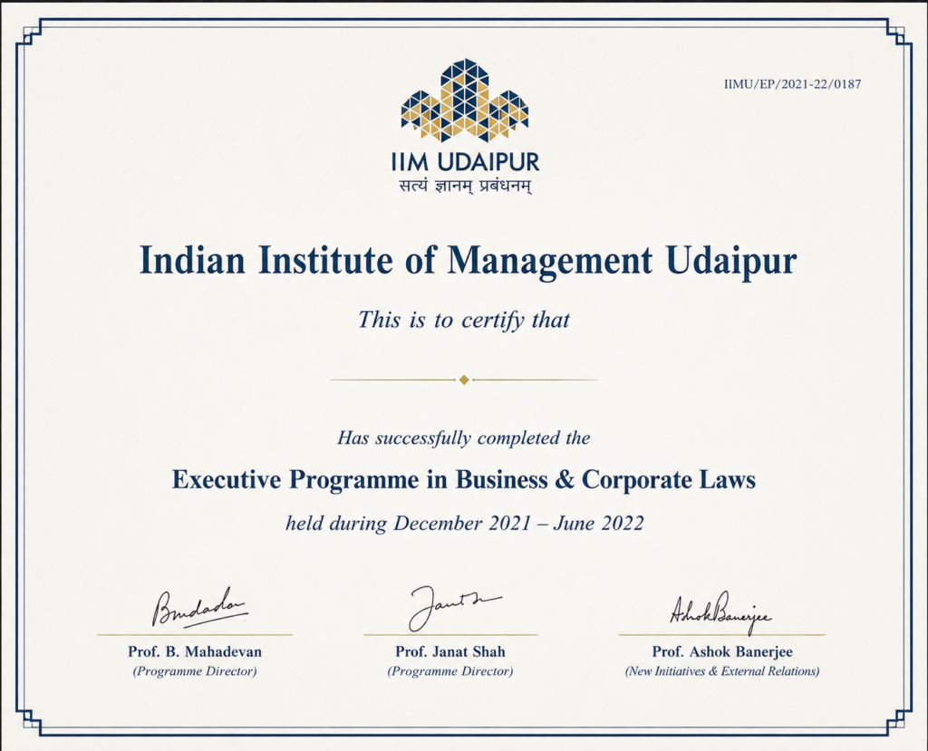 IIM - Udaipur